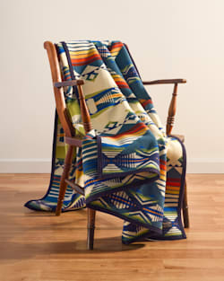 CREEKSIDE BLANKET IN BLUE MULTI image number 1