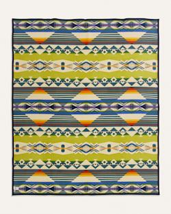 ALTERNATE VIEW OF CREEKSIDE BLANKET IN BLUE MULTI image number 4