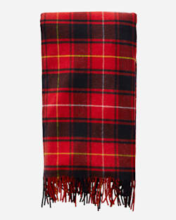 FOLDED VIEW OF PLAID 5TH AVENUE MERINO THROW IN MACIVER TARTAN image number 1