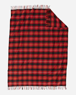 FLAT VIEW OF PLAID 5TH AVENUE MERINO THROW IN MACIVER TARTAN image number 2