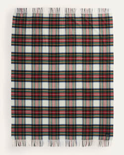PLAID 5TH AVENUE MERINO THROW image number 2