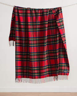 PLAID 5TH AVENUE MERINO THROW image number 1