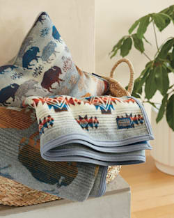 PRAIRIE RUSH HOUR THROW AND PILLOW 2-PACK IN PRAIRIE RUSH HOUR GREY image number 1