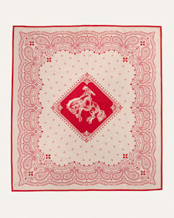 ALTERNATE VIEW OF RODEO SPIRIT BLANKET IN RED image number 2