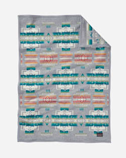 CHIEF JOSEPH CRIB BLANKET IN GREY image number 1