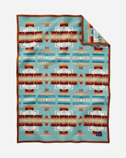 CHIEF JOSEPH CRIB BLANKET IN AQUA image number 1