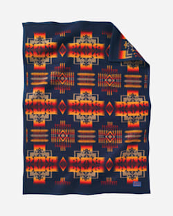 CHIEF JOSEPH CRIB BLANKET IN NAVY image number 1