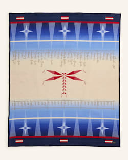JOURNEY BLANKET IN BLUE MULTI image number 1