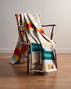 ALTERNATE VIEW OF ADDIE ROANHORSE X PENDLETON MIDDLE WATERS BLANKET IN MULTI image number 5