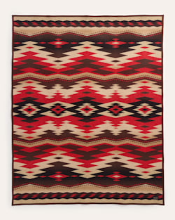 ALTERNATE VIEW OF CROWN POINT BLANKET IN RED/BROWN image number 3