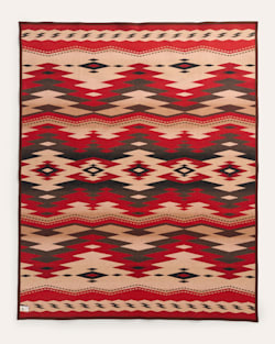 ALTERNATE VIEW OF CROWN POINT BLANKET IN RED/BROWN image number 4