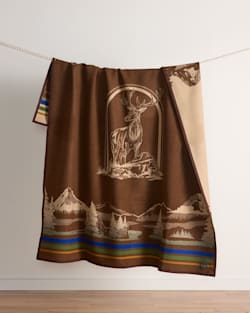 LOOKOUT VALLEY BLANKET IN BROWN image number 1