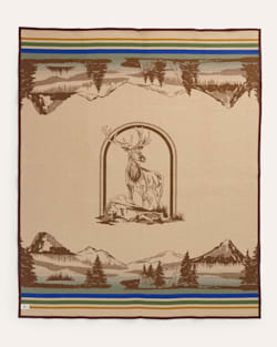 ALTERNATE VIEW OF LOOKOUT VALLEY BLANKET IN BROWN image number 4