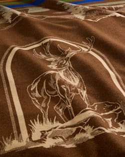 ALTERNATE VIEW OF LOOKOUT VALLEY BLANKET IN BROWN image number 5