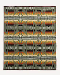 ALTERNATE VIEW OF PONDEROSA BLANKET IN GREEN MULTI image number 3