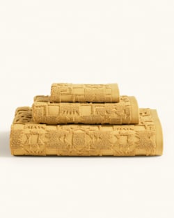 SCULPTED TOWEL COLLECTION IN OCHRE image number 1