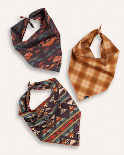 ALTERNATE VIEW OF PET BANDANA 3PK IN RIVER BEND image number 3