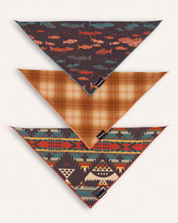 ALTERNATE VIEW OF PET BANDANA 3PK IN RIVER BEND image number 4