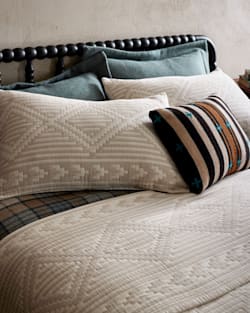 GANADO COTTON MATELASSE COVERLET COLLECTION IN BEIGE image number 1
