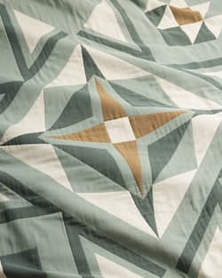 QUILTED STAR COTTON MATELASSE COVERLET COLLECTION IN SHALE image number 2