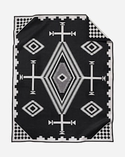ALTERNATE VIEW OF LOS OJOS JACQUARD BEDDING COLLECTION IN BLACK/WHITE image number 2