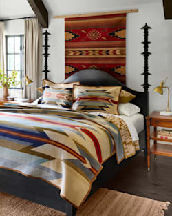 WYETH TRAIL JACQUARD BEDDING COLLECTION IN BEIGE image number 1
