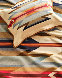 ALTERNATE VIEW OF WYETH TRAIL JACQUARD BEDDING COLLECTION IN BEIGE image number 2