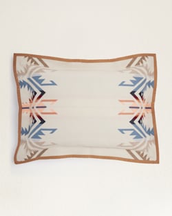 ALTERNATE VIEW OF WHITE SANDS JACQUARD BEDDING COLLECTION IN TAN image number 6