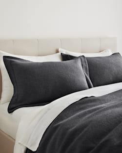 ECO-WISE WOOL SOLID BEDDING COLLECTION IN CHARCOAL MIX image number 1
