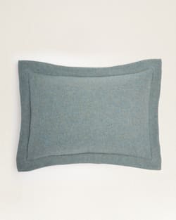 ALTERNATE VIEW OF ECO-WISE WOOL SOLID BEDDING COLLECTION IN SHALE BLUE image number 3