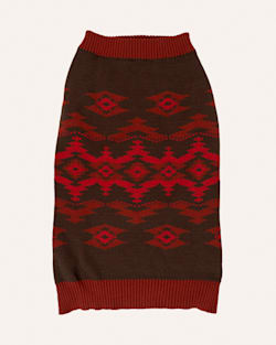 ALTERNATE VIEW OF CROWN POINT PET SWEATER IN RED MULTI image number 3