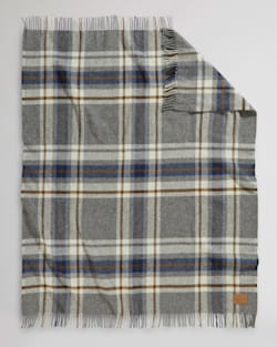 ALTERNATE VIEW OF MOTOR ROBE WITH LEATHER CARRIER IN RALEIGH PLAID image number 2