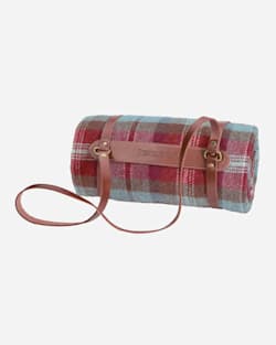 ADDITIONAL VIEW OF MOTOR ROBE WITH LEATHER CARRIER IN RUBY BEACH PLAID image number 3