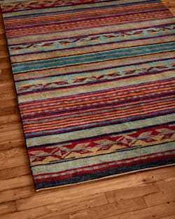 ALTERNATE VIEW OF HANDMADE CHIMAYO RUG IN GARNET image number 3