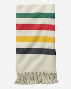 ALTERNATE VIEW OF 5TH AVENUE GLACIER PARK MERINO THROW IN WHITE image number 3
