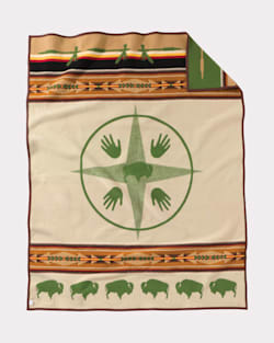 ADDITIONAL VIEW OF BIG MEDICINE BLANKET IN CHIVE image number 2