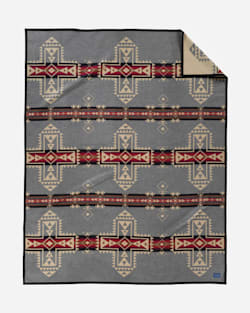 CROSSROADS BLANKET IN BLACK HEATHER image number 1