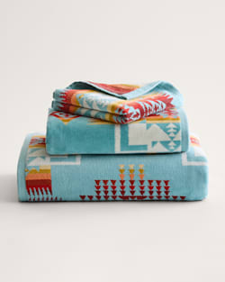 CHIEF JOSEPH TOWEL SET IN AQUA image number 1