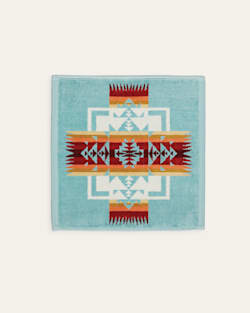 ALTERNATE VIEW OF CHIEF JOSEPH TOWEL COLLECTION IN AQUA image number 4