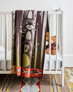 ALTERNATE VIEW OF WOODLAND NEIGHBORS CRIB BLANKET IN MULTI image number 3