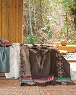 ADDITIONAL VIEW OF AMERICAN WEST BLANKET IN TAN image number 4