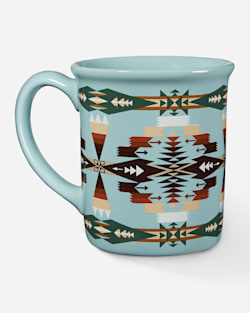 TUCSON JACQUARD COFFEE MUG IN AQUA image number 1