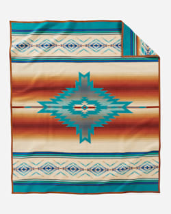 ADDITIONAL VIEW OF PAGOSA SPRINGS BLANKET IN TURQUOISE image number 2