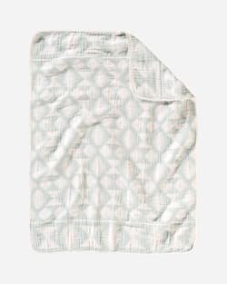 FALCON COVE COTTON BABY BLANKET IN AQUA image number 1