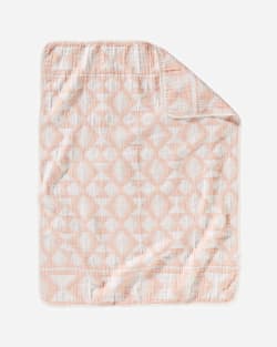 FALCON COVE COTTON BABY BLANKET IN CORAL image number 1