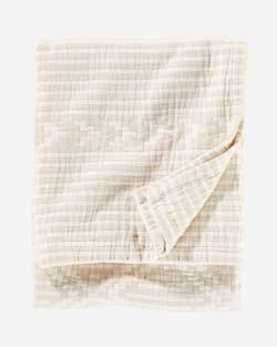 GANADO COTTON MATELASSE THROW IN BEIGE image number 1