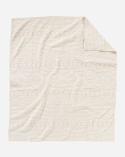 ALTERNATE VIEW OF GANADO COTTON MATELASSE THROW IN BEIGE image number 2