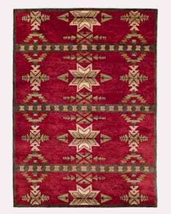 HANDMADE GATEKEEPER RUG IN RED image number 1