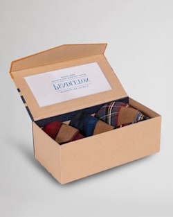 ALTERNATE VIEW OF PET BANDANA 3PK IN CRESCENT LAKE/GREY STEWART/RED OMBRE image number 2