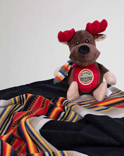 ALTERNATE VIEW OF NATIONAL PARK DOG THROW AND PAL GIFT SET IN ACADIA + MOOSE image number 1